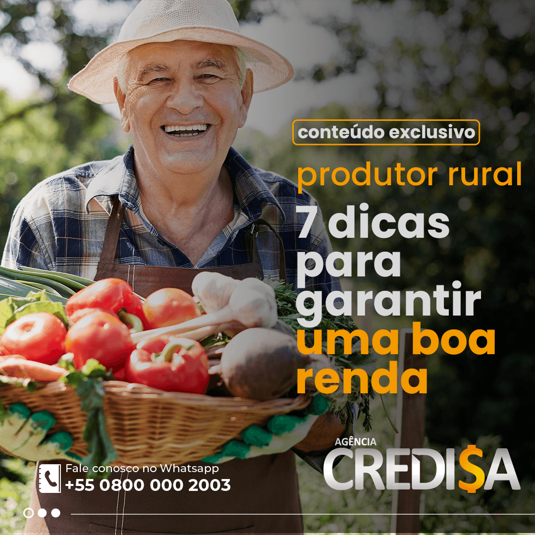 Produtor Rural - 7 Dicas ara garantir uma boa renda